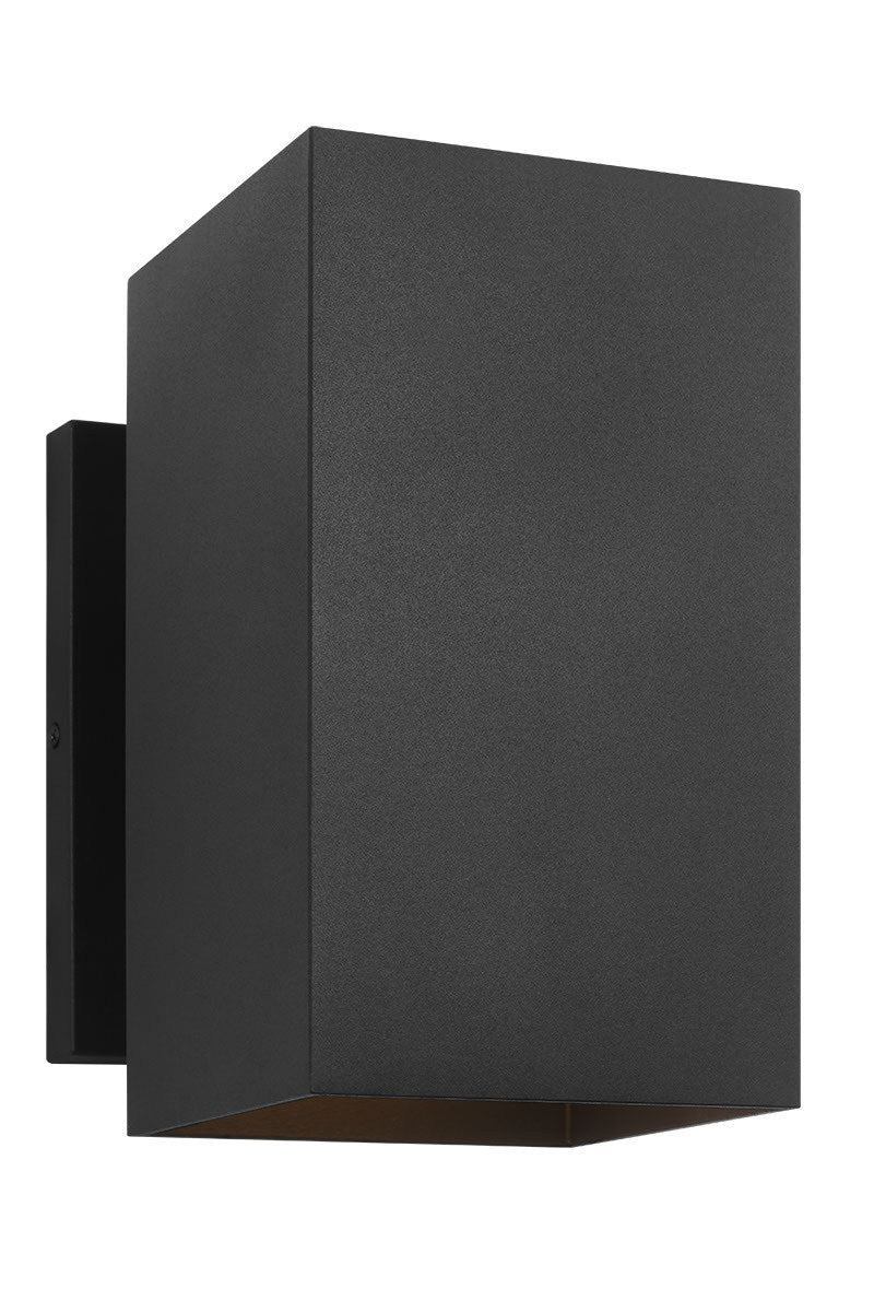 Pohl One Light Wall Lantern in Textured Black