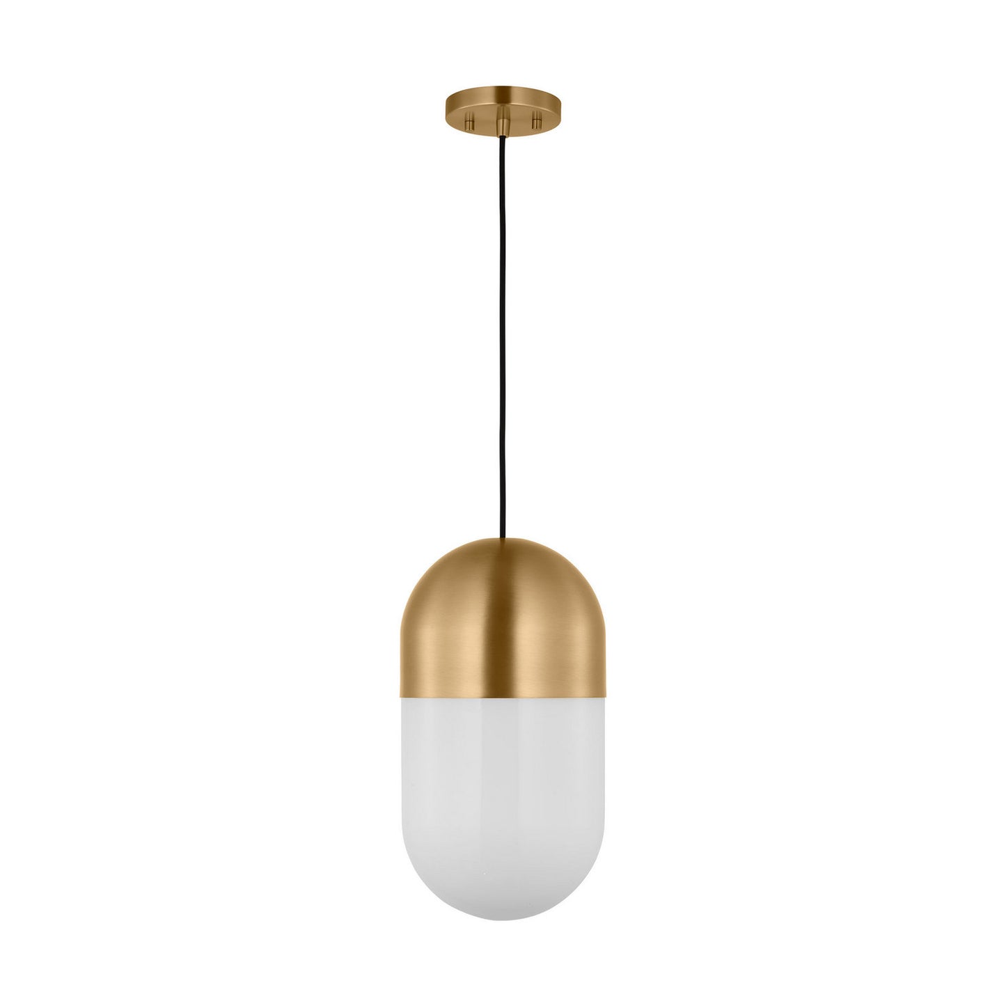 Foster One Light Pendant in Satin Brass