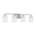 Crofton Four Light Vanity in Brushed Nickel