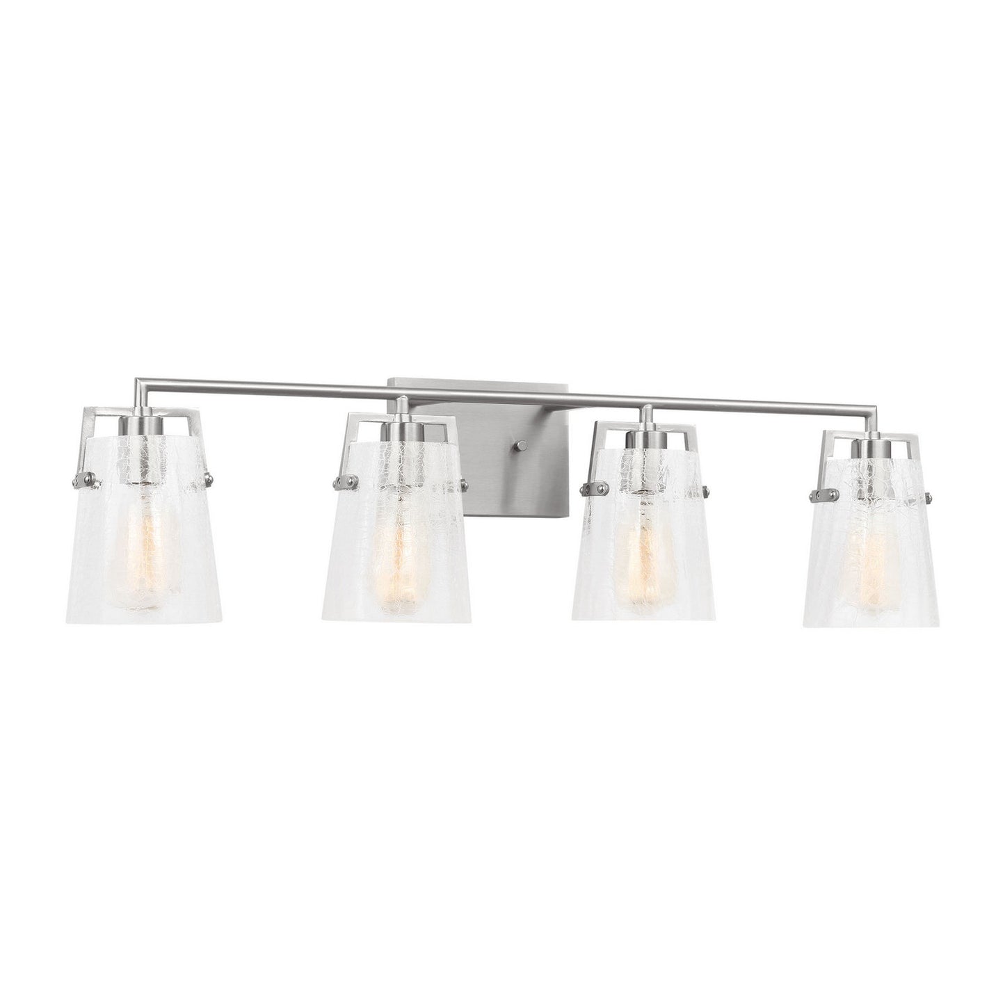 Crofton Four Light Vanity in Brushed Nickel
