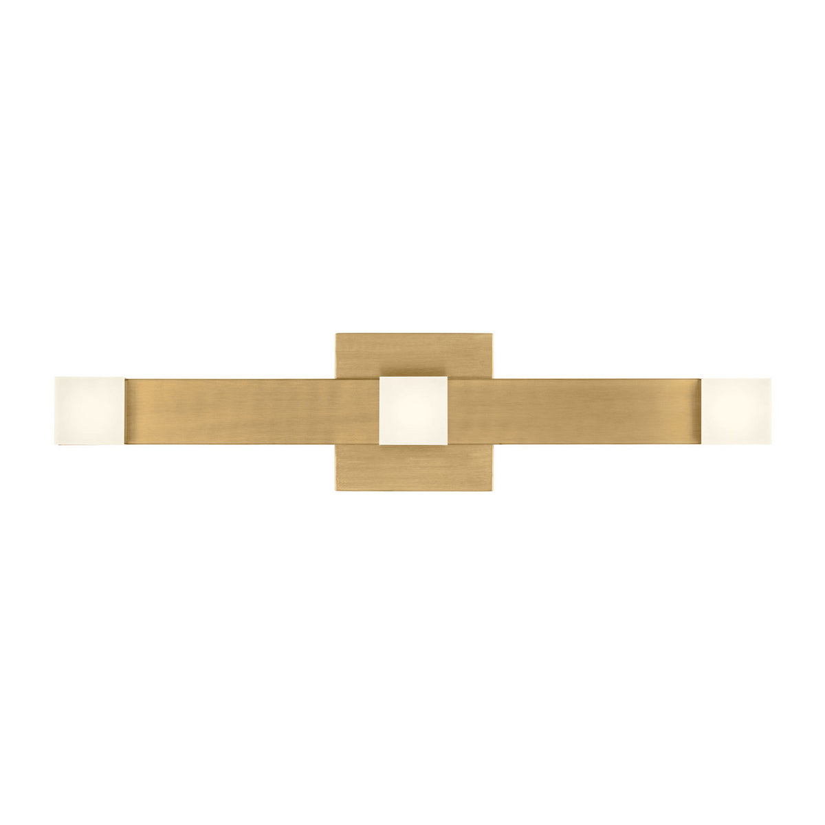 Brander LED Vanity in Satin Brass