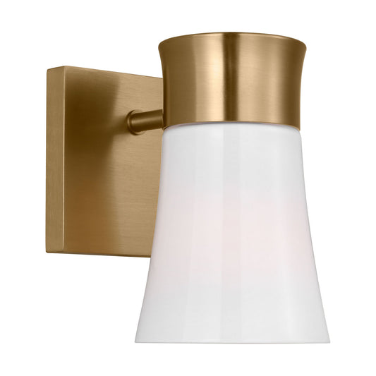 Roy One Light Vanity in Satin Brass