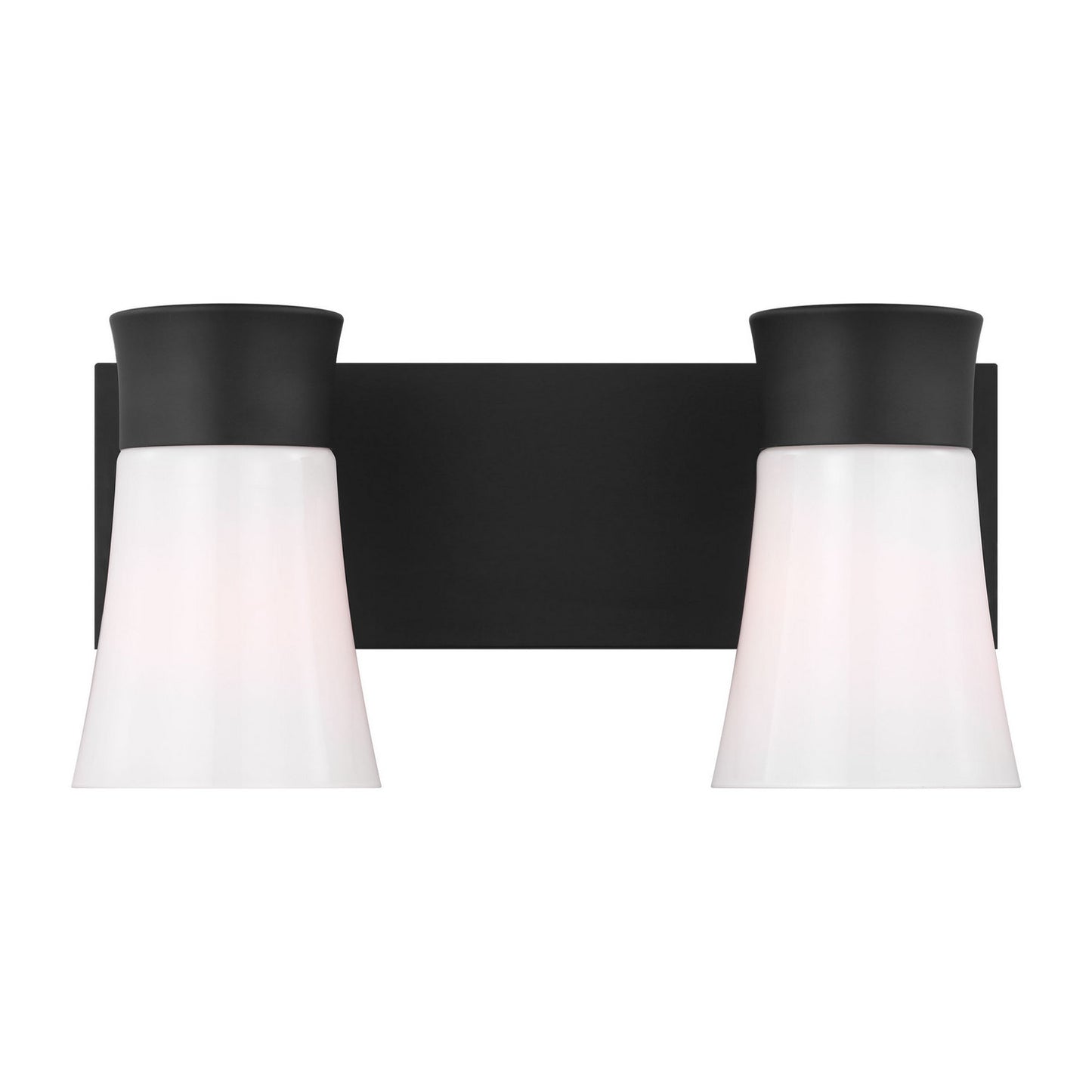 Roy Two Light Vanity in Midnight Black