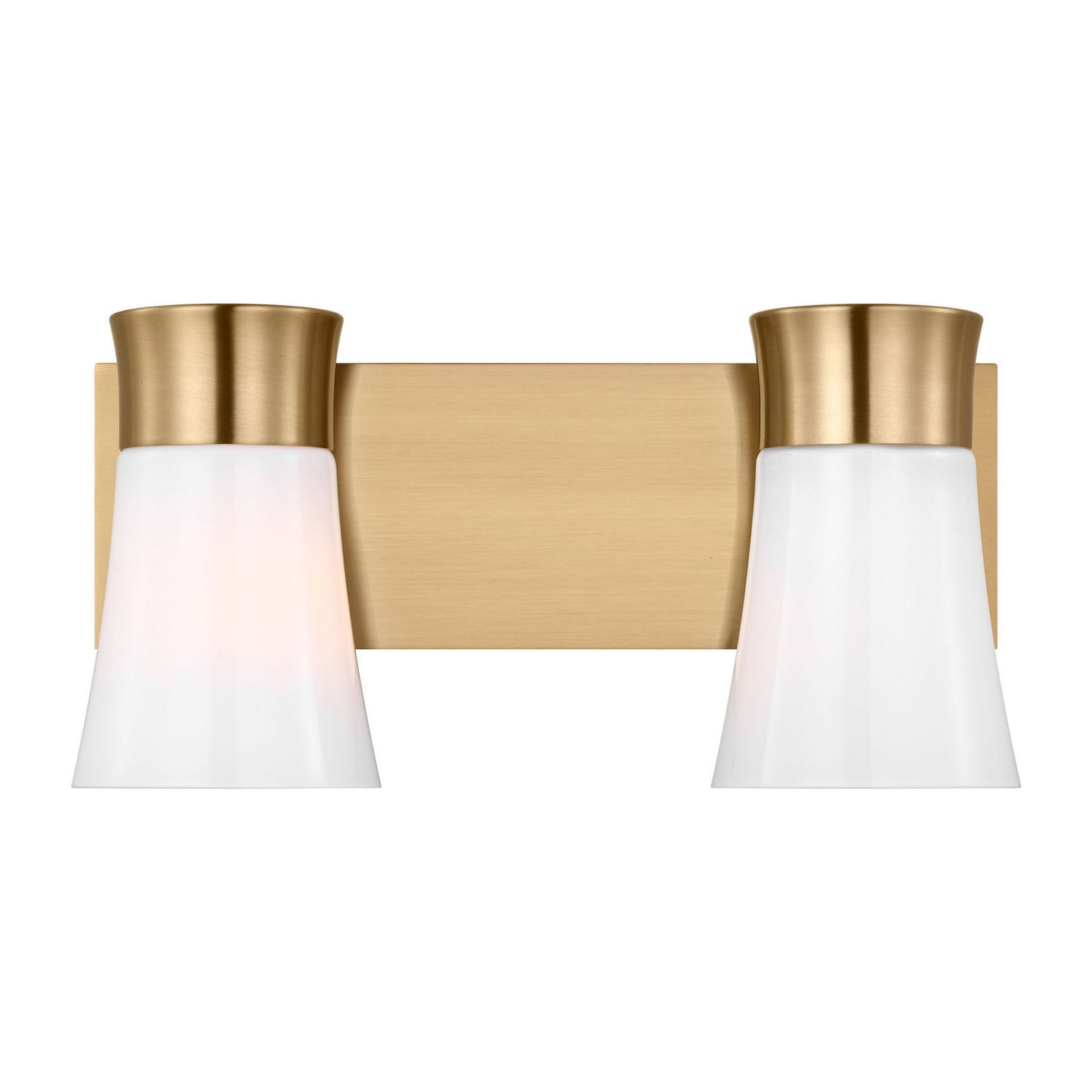 Roy Two Light Vanity in Satin Brass