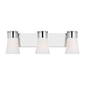 Roy Three Light Vanity in Chrome