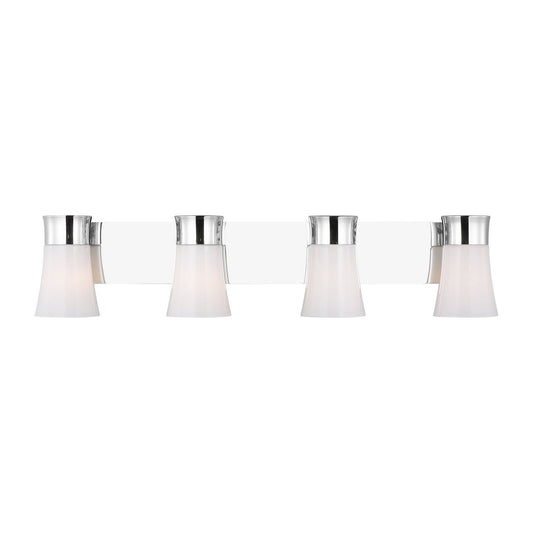 Roy Four Light Vanity in Chrome