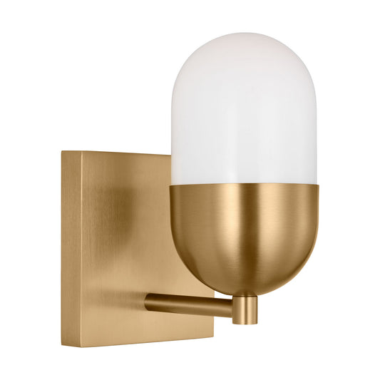 Foster One Light Vanity in Satin Brass