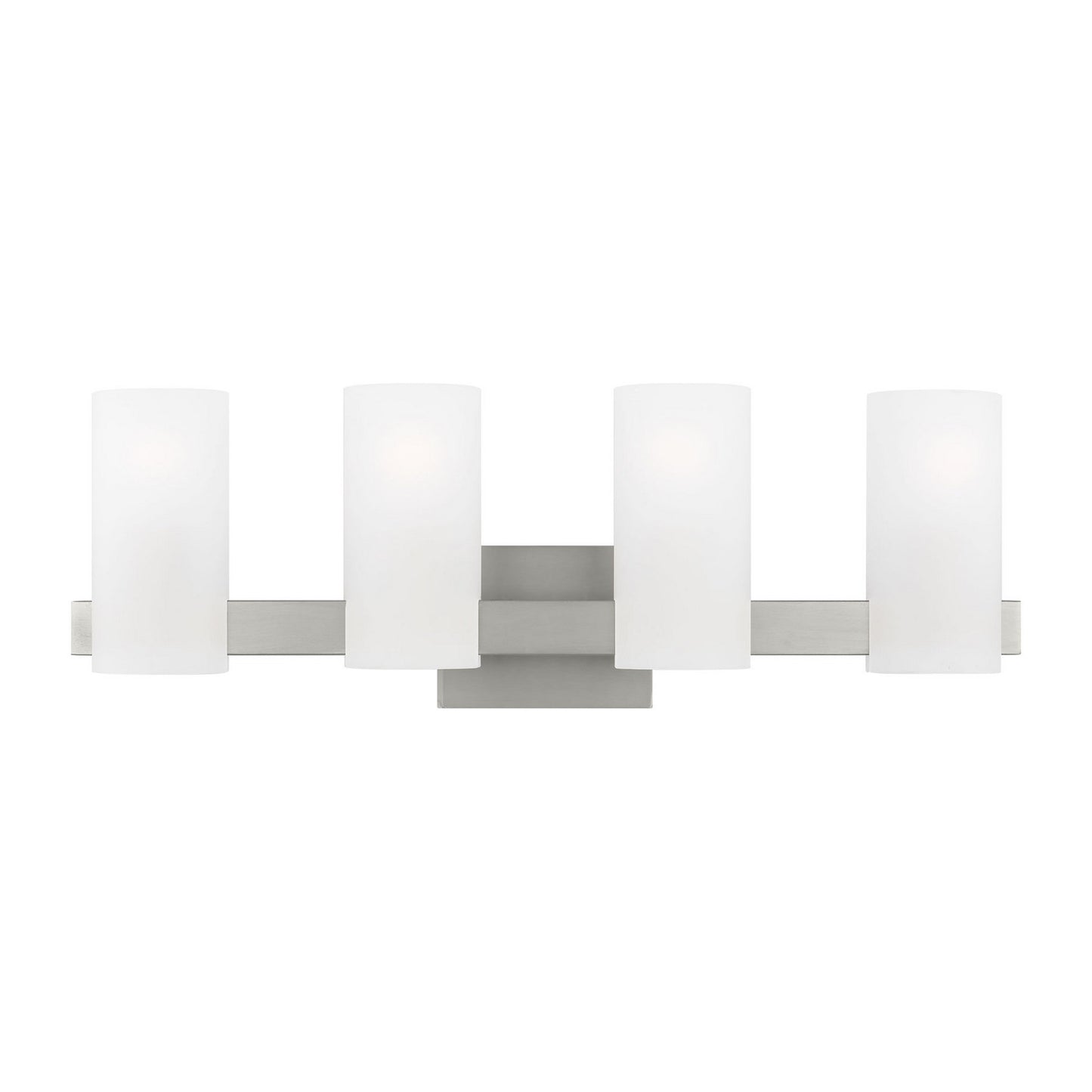 Rhode Four Light Vanity in Brushed Steel