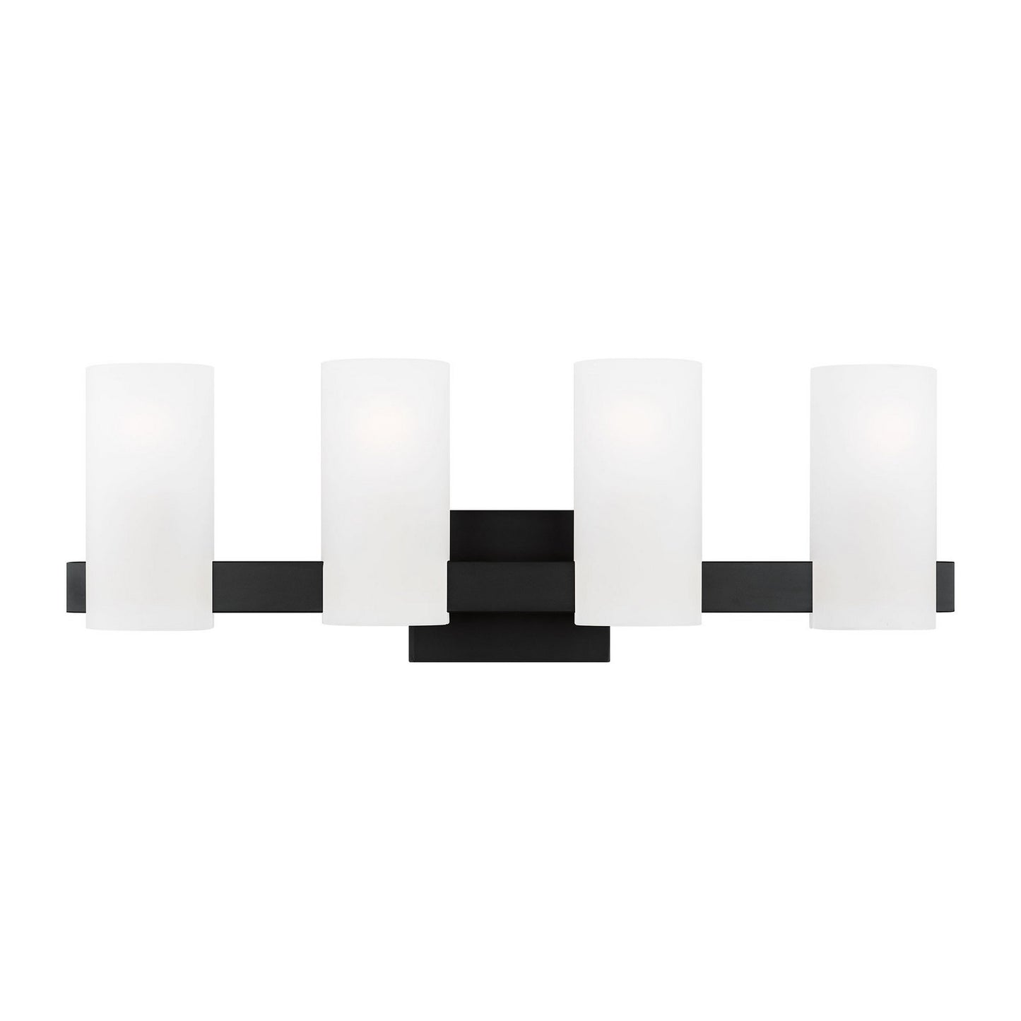 Rhode Four Light Vanity in Midnight Black