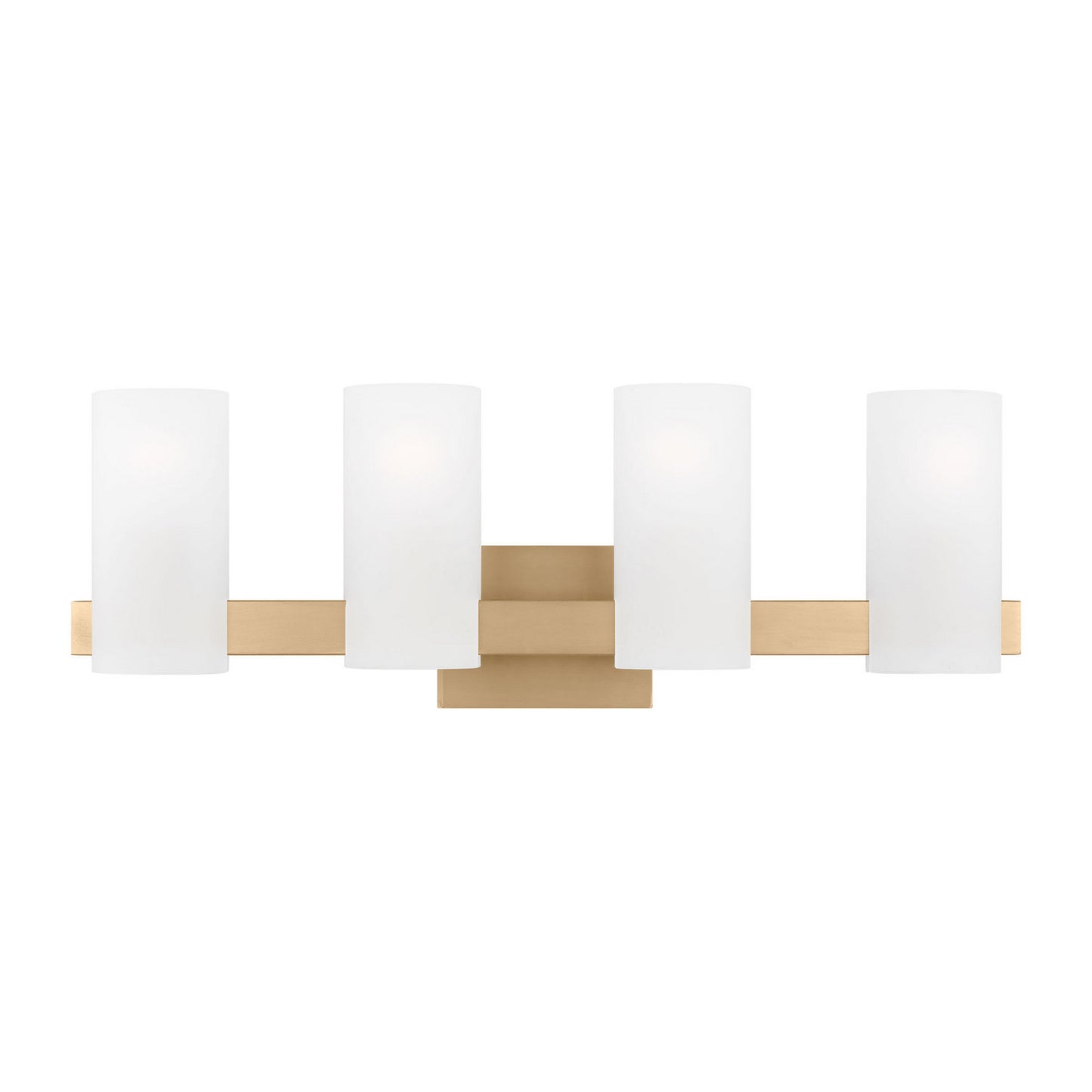 Rhode Four Light Vanity in Satin Brass