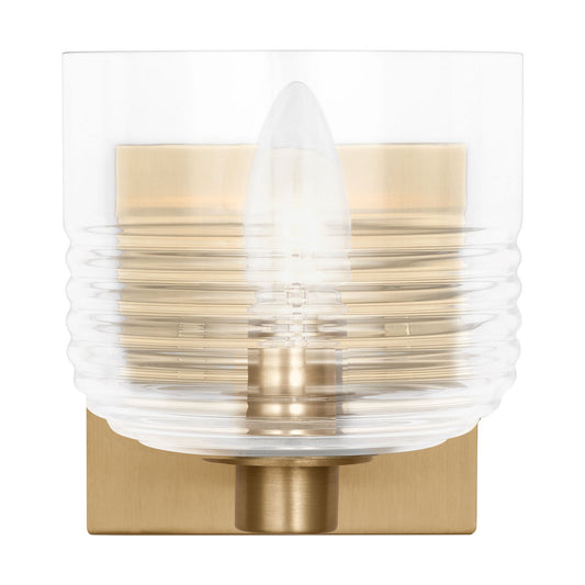 Lochdale One Light Wall Sconce in Satin Brass