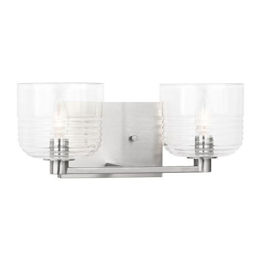 Lochdale Two Light Vanity in Brushed Nickel