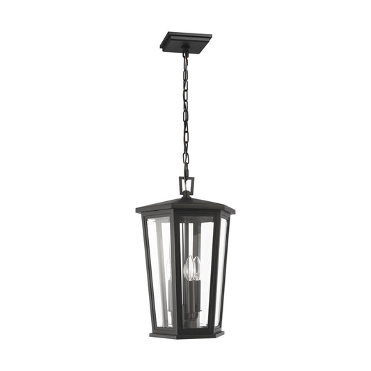 Witley Three Light Post Lantern in Textured Black