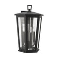 Witley Four Light Wall Lantern in Textured Black