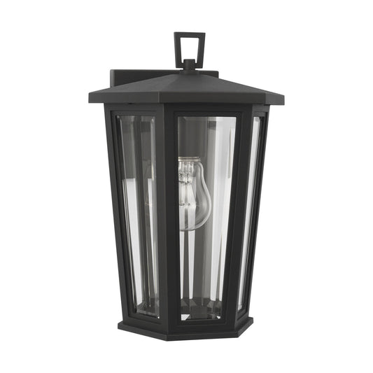 Witley One Light Wall Lantern in Textured Black