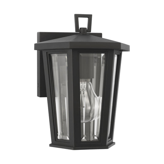 Witley One Light Wall Lantern in Textured Black