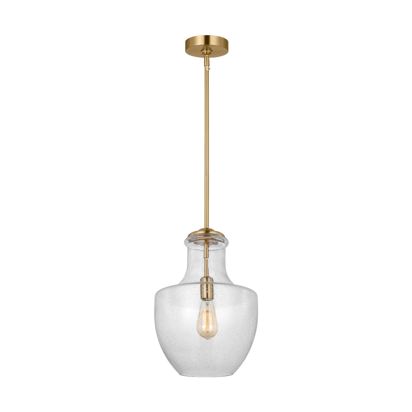Baylor One Light Pendant in Satin Brass
