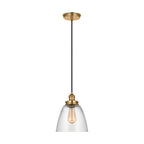 Baskin One Light Pendant in Satin Brass