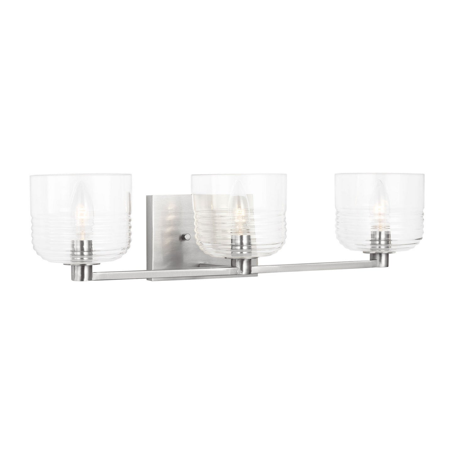 Lochdale Three Light Vanity in Brushed Nickel