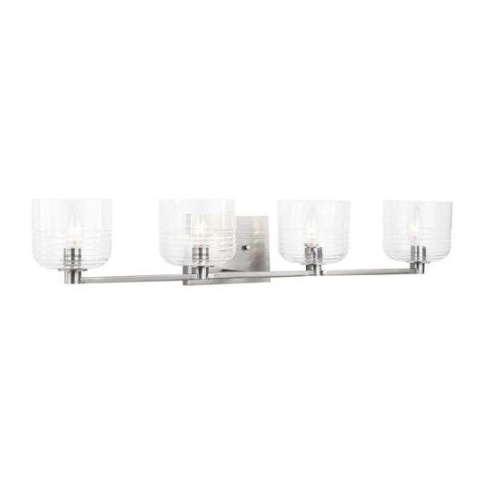 Lochdale Four Light Vanity in Brushed Nickel