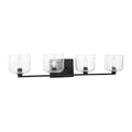 Lochdale Four Light Vanity in Midnight Black