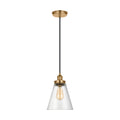 Baskin One Light Pendant in Satin Brass
