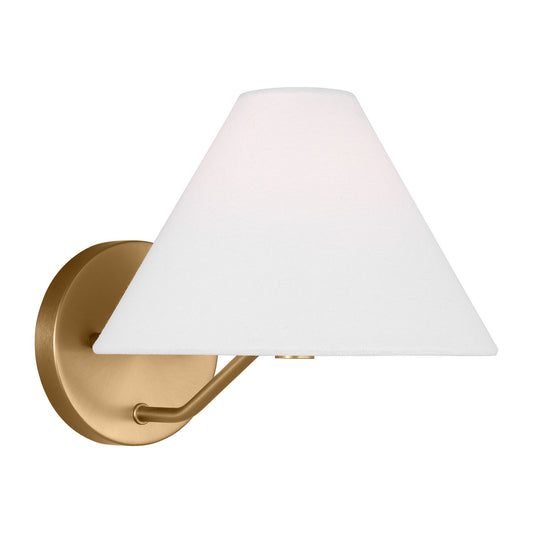 Burke One Light Bath Vanity in Satin Brass