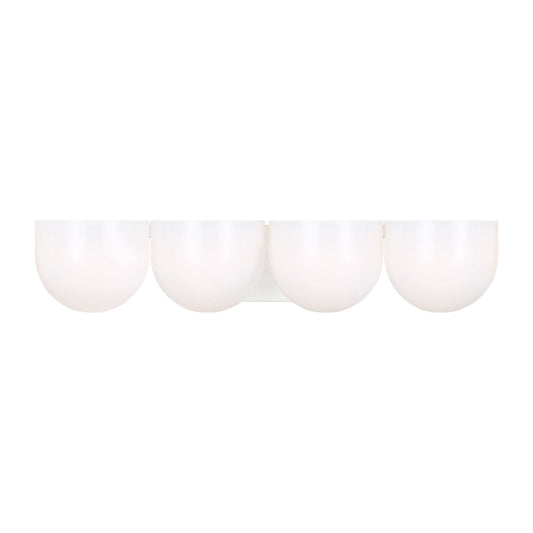 Cheverny Four Light Vanity in Matte White