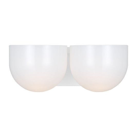 Cheverny Two Light Vanity in Matte White