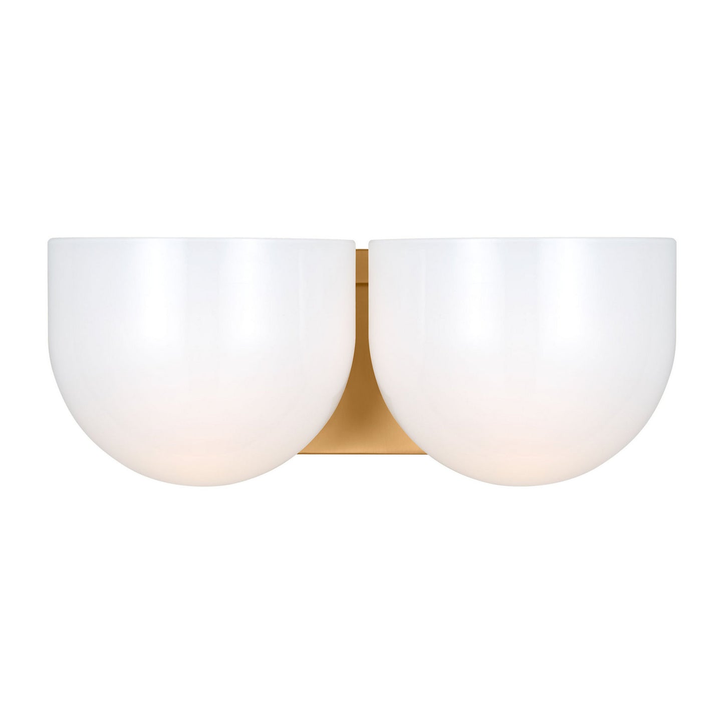 Cheverny Two Light Vanity in Burnished Brass