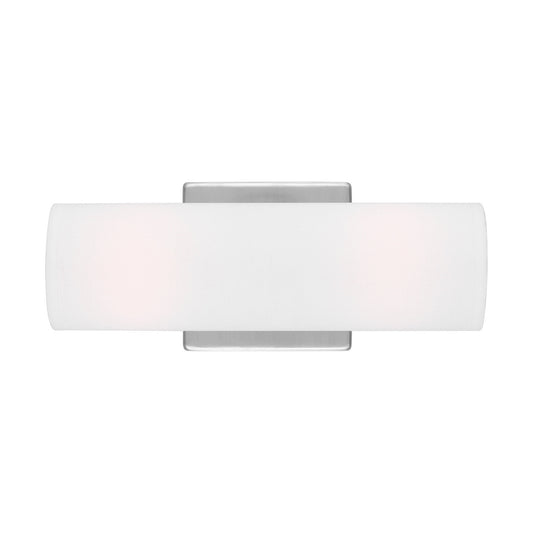 Capalino Two Light Wall Sconce in Brushed Steel