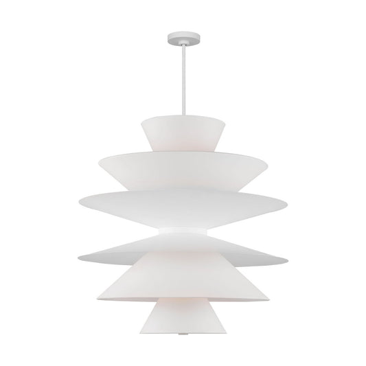 Chambord 16 Light Pendant in Cast Plaster