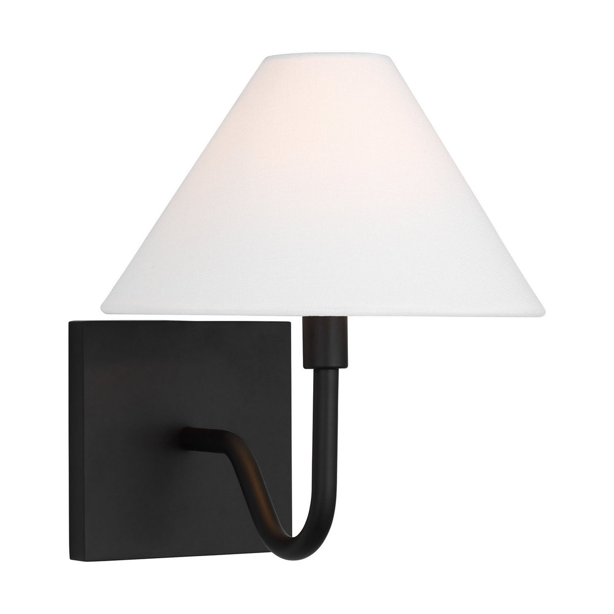 Eldon One Light Wall Sconce in Midnight Black