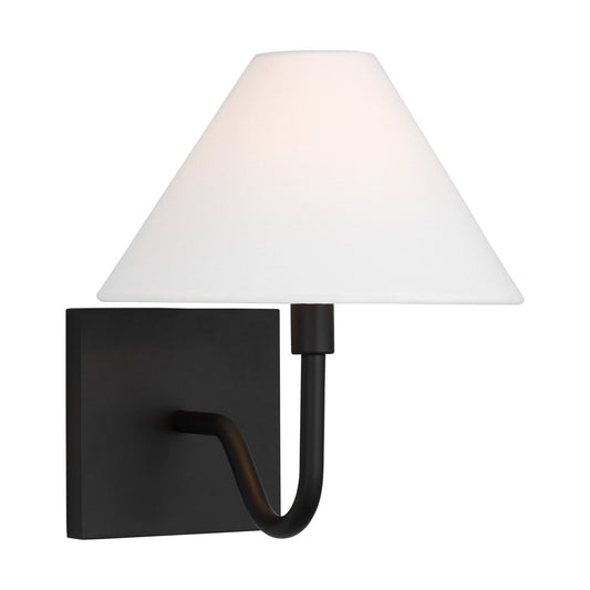 Eldon One Light Wall Sconce in Midnight Black