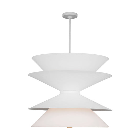 Chambord 12 Light Pendant in Cast Plaster