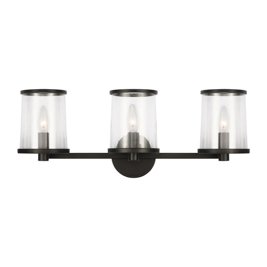 Reynolds Three Light Vanity in Aged Iron