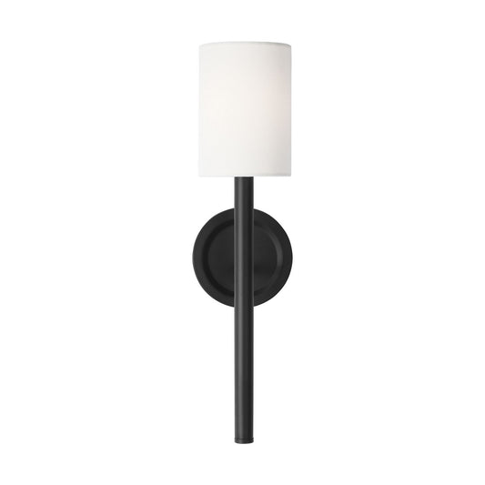 Egmont One Light Wall Sconce in Midnight Black
