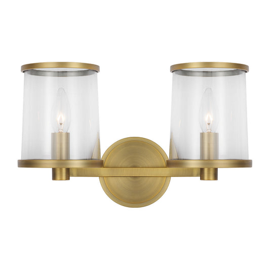 Reynolds Two Light Vanity in Time Worn Brass