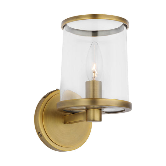 Reynolds One Light Vanity in Time Worn Brass