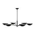 Nevel Six Light Chandelier in Aged Iron