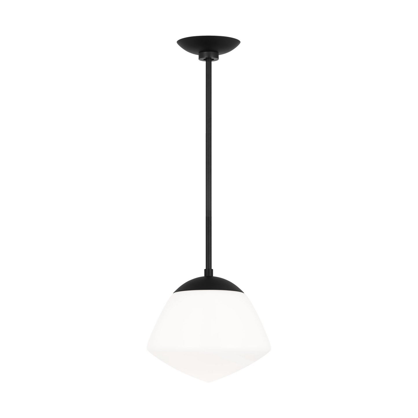 Milne One Light Pendant in Midnight Black