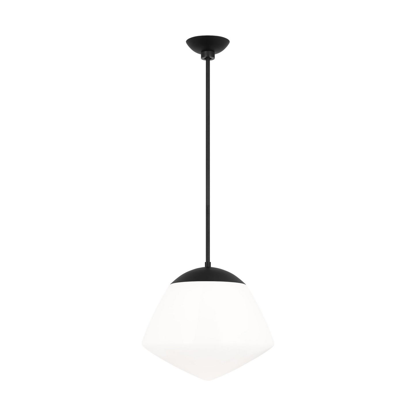 Milne One Light Pendant in Midnight Black