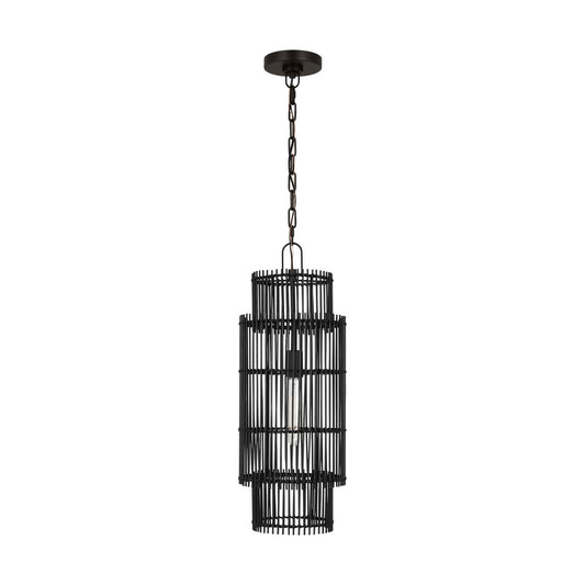 Elio One Light Pendant in Aged Iron