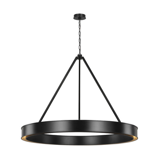 Leonard LED Chandelier in Aged Iron