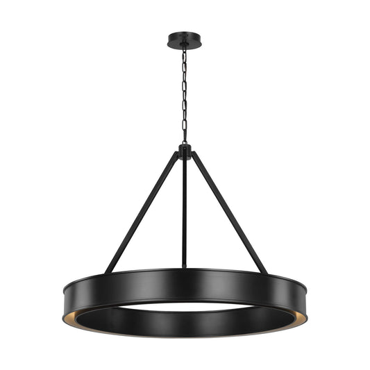 Leonard LED Chandelier in Aged Iron
