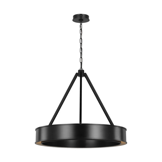 Leonard LED Chandelier in Aged Iron
