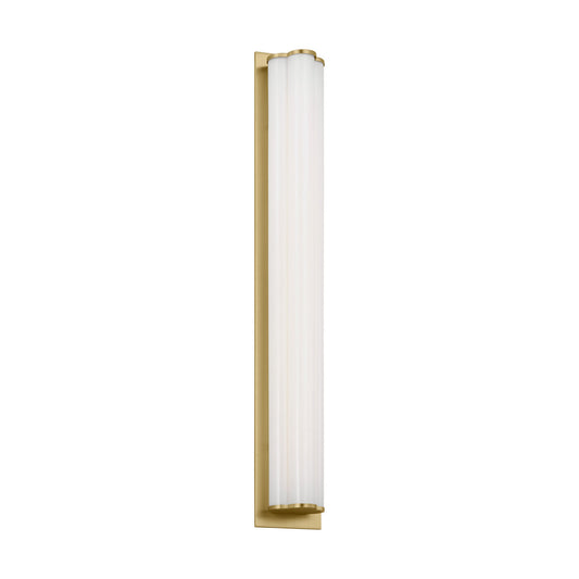 Freya LED Vanity in Burnished Brass