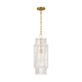 Elio One Light Pendant in Burnished Brass
