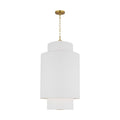 Sawyer One Light Pendant in Burnished Brass