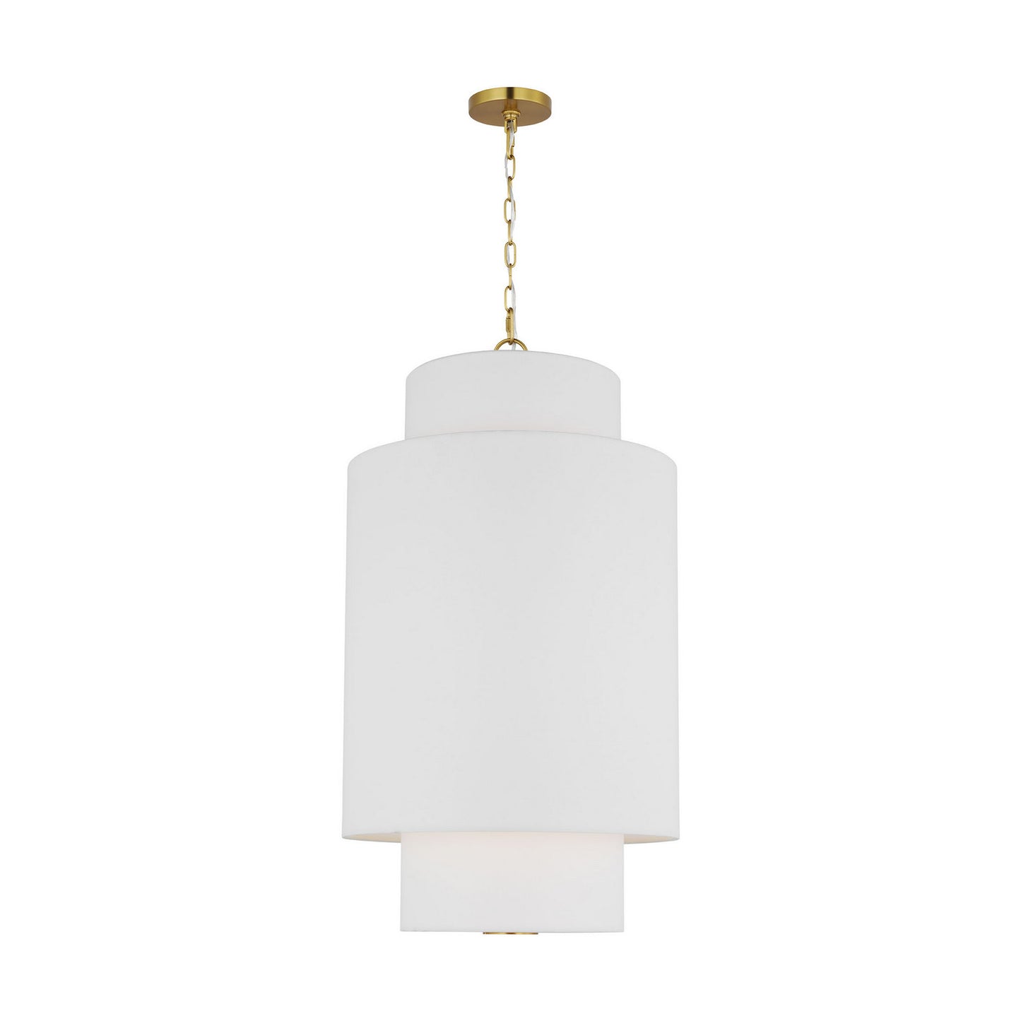 Sawyer One Light Pendant in Burnished Brass